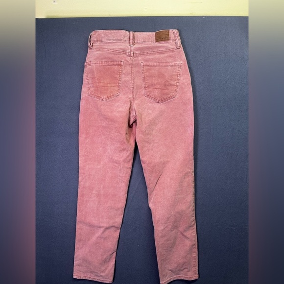 American Eagle Corduroy Mom Straight Jeans Womens 2 Pants Comfy Stretch 1444 - Picture 9 of 11